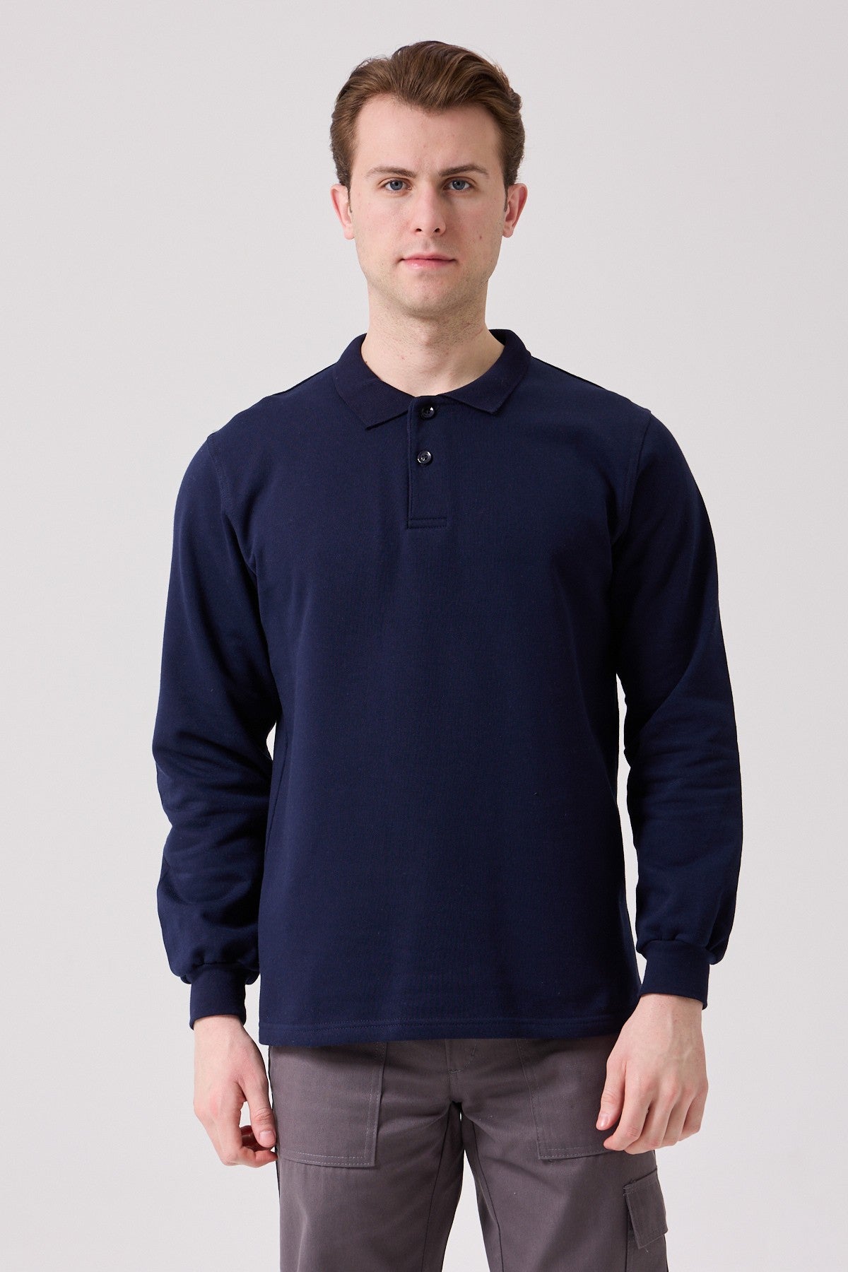 Galanthus Polo Yaka Sweatshirt