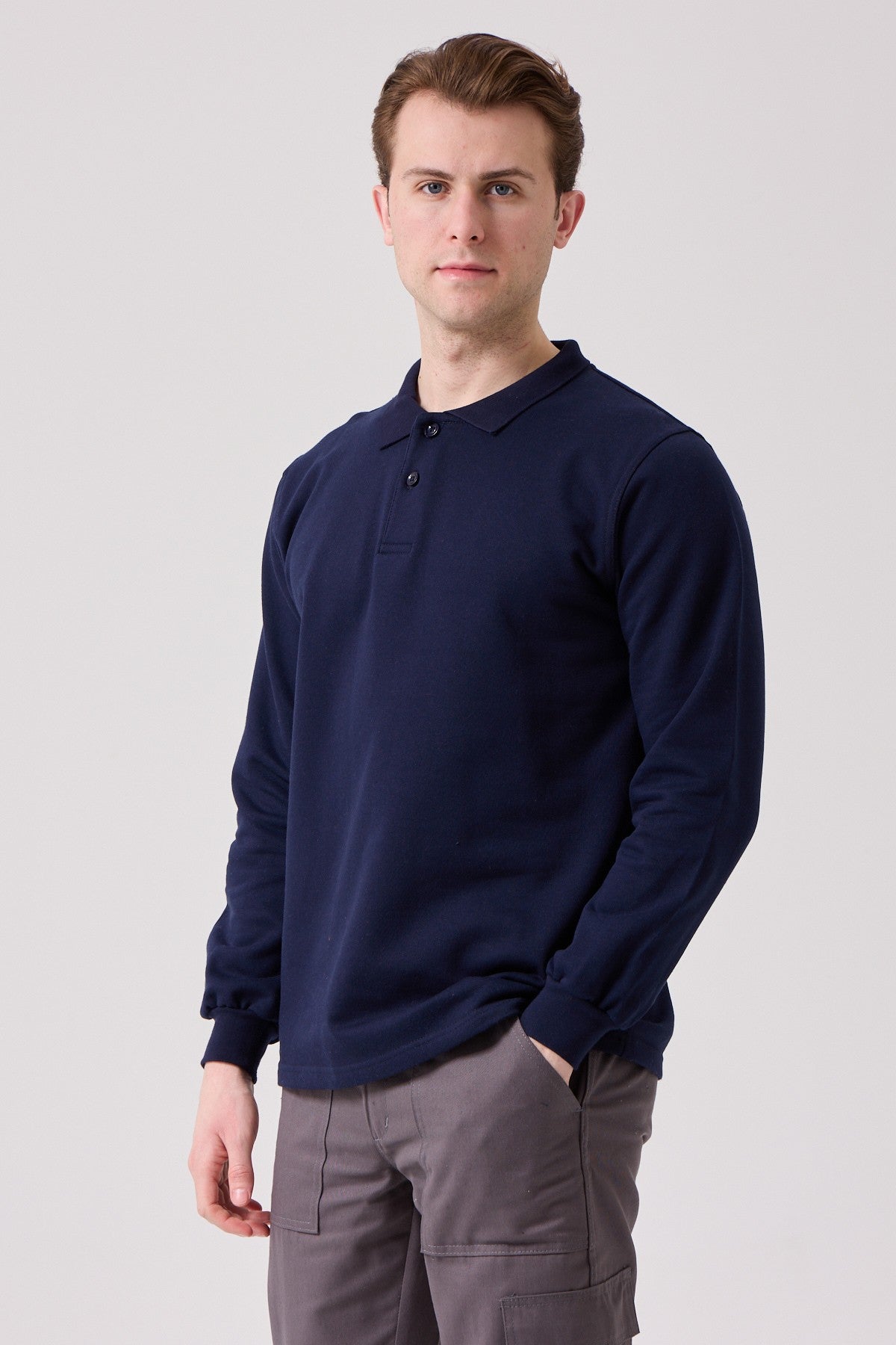 Galanthus Polo Yaka Sweatshirt