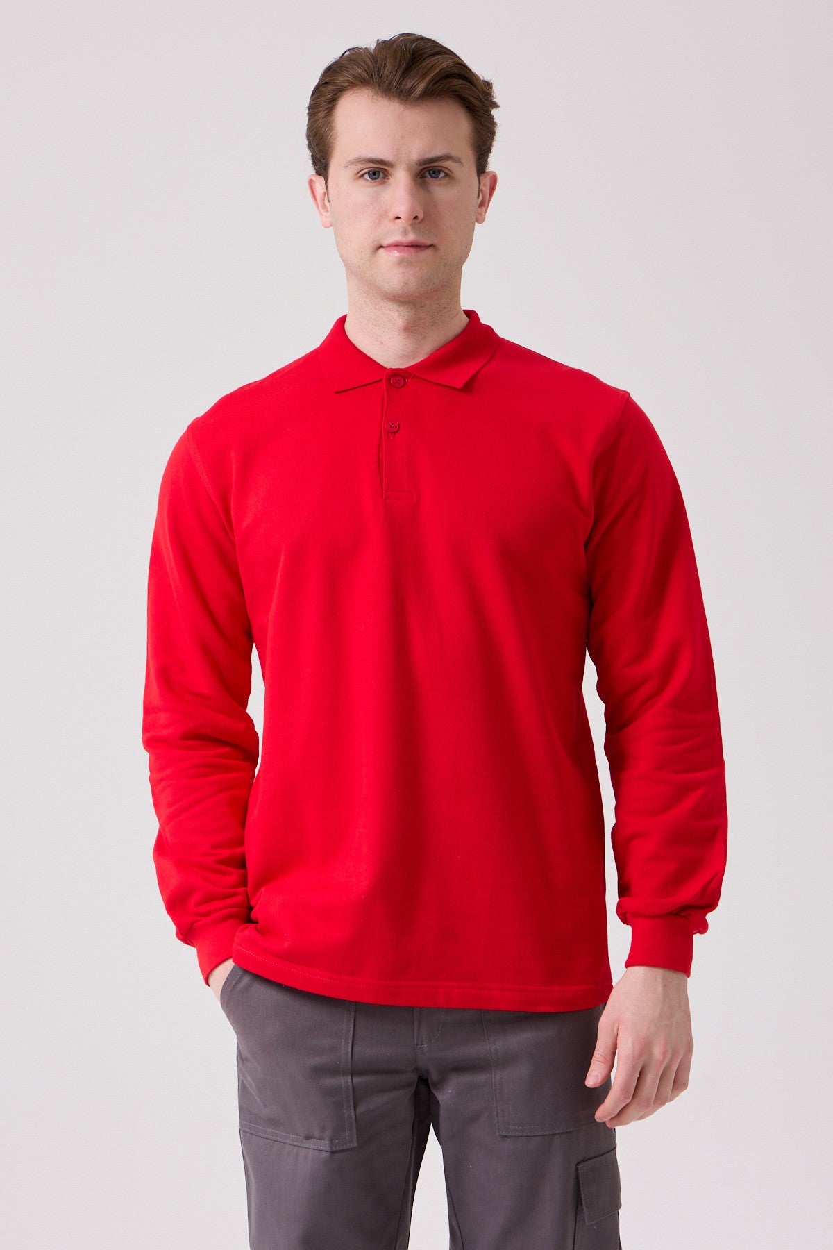 Galanthus Polo Yaka Sweatshirt