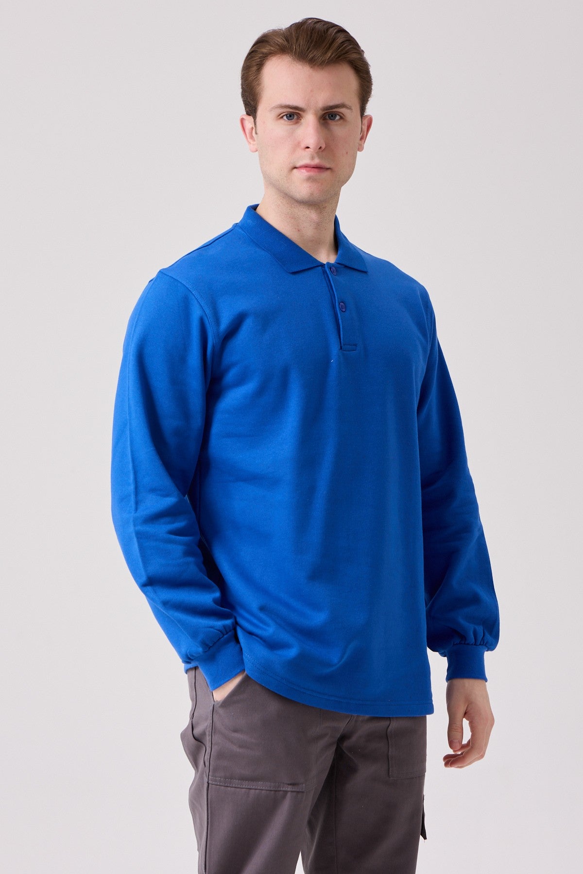 Galanthus Polo Yaka Sweatshirt