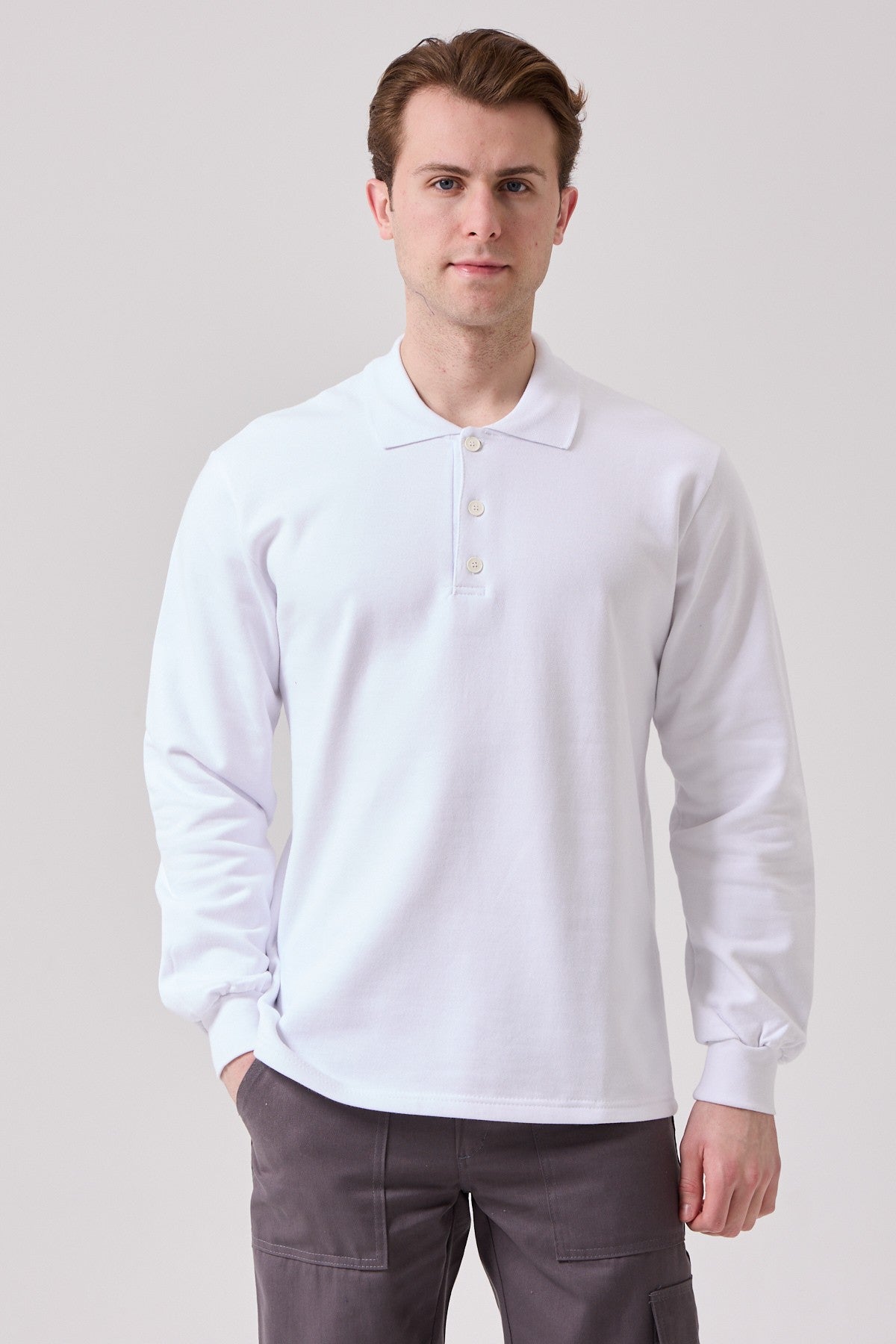 Galanthus Polo Yaka Sweatshirt