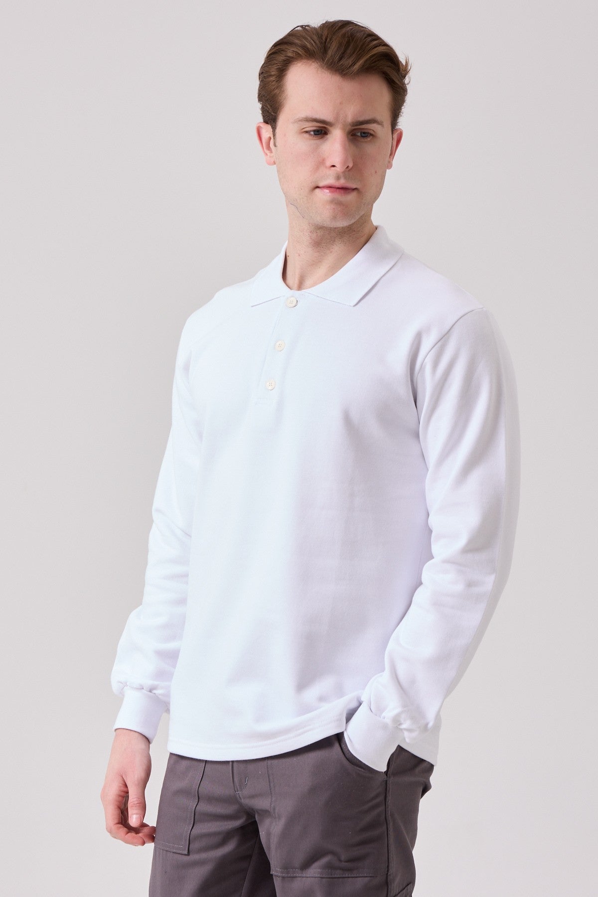 Galanthus Polo Yaka Sweatshirt