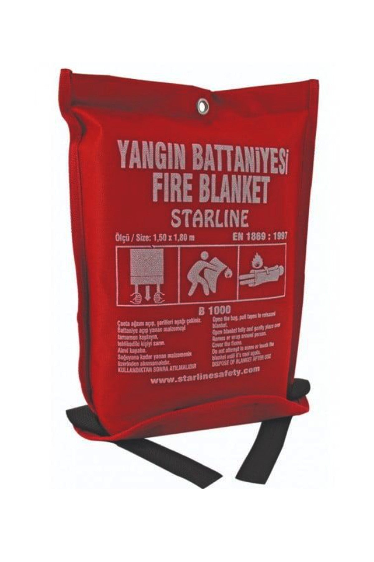 Starline B1000 Büyük Boy 150x100 cm Yangın Battaniyesi